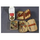 Grooming kits, bracelet, medals