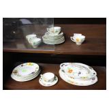 WH Grindley & Co Ivory 5pc Floral luncheon set