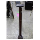 Vintage Oak turned, carved fern stand 42"h