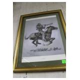 Remington museum print "Buffalo hunter spitting