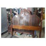 1920s Full sized ornate bedHeavily carved