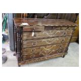 Three over 4 Contemporary inlaid petite dresser