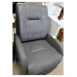 Grey swivel recliner 40"H x 29"W x 30"Deep