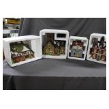 Four Dicksvillage Christmas houses
