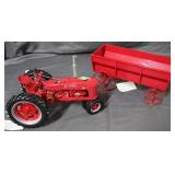 Farmall H model tractor & wagon