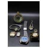 Bulova table top watch, Elgin ladies wrist watch,