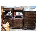 4 pc Ethan Allen bedroom set Dark cherry