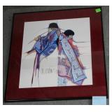 Native American watercolor 25.5" x 23.75"