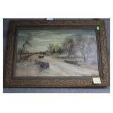 Christmas Morn by WC Bauer Sleigh ride on board