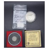 1873 3 cent coin & 95 Civil War Battlefield Proofs