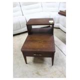 Mid Century set back Star end table 23" H x 20" x