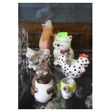 6 Vintage Animal creamers, 1- U.S.A., rest