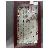 Huge tray stud earrings