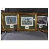 Three signed Duck prints