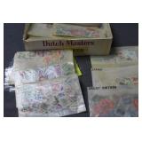 Cigar box unsorted stamps