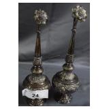 Two Rosewater casters