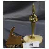 Bronze Nefertiti bust & St. John