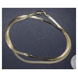 ladies 14kt necklace 19" L 7gtw