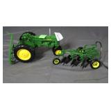 John Deere tractor & bottom plow