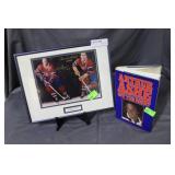 Autographed Hockey print & Arthur Ashe Off the