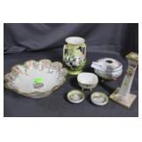 Seven pcs HP porcelain mostly Nippon