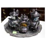 Wallace Silversmith silver plate 5 pc. service, 2