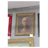 Serene oil on canvas of wise man 24.75" x 20.75"