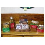 6 Longaberger baskets W/ liners,inserts.Tree