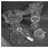 Five pcs Fostoria coin glass