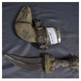 Khanjar daggar silver sheath and handle