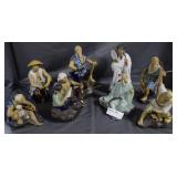 Eight Chinese mud men