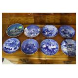 8 Blue & White Porcelain plates - Kaiser,Rosenthal