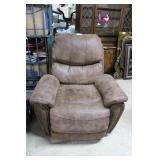 Like new overstuffed pleather recliner