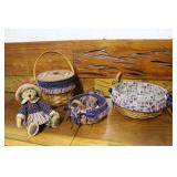 3 Longaberger baskets,Boyd