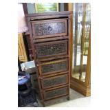 Contemp. 5 drawer lingerie chest, solid wood,