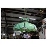 Hanging ceiling lamp Brass toned segments