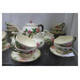 Large Franscian Desert Rose dinnerware set