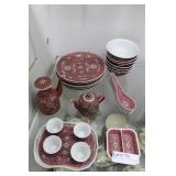 Chinese Rice bowl & sake set