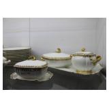 Gold & White CA Selzer Haviland China