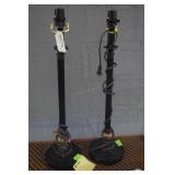 PR contemporary stick lamps 25" H