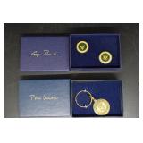 President George Bush cufflinks & President Clinto