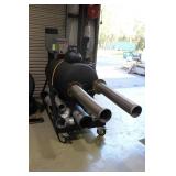 Custom baffler w blower for use w auto/cycle to su