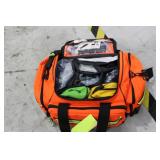 Paramedics emergency bag with contents