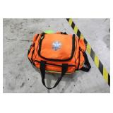 Paramedics emergency bag with contents