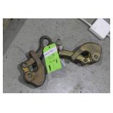 two Klein 8,000lb cable pulls .28, .75" cable Cata