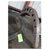 Welded box steel arch & 4 matching steel cut arche