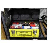 Lock out/tag out electrical kit in box