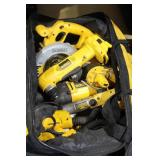 DeWalt 18V tool lot - Angle drill, seesaw, circula