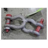 Two Crosby WLL6.5, 7/8 clevis