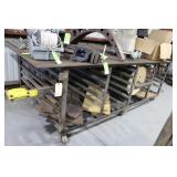 Custom steel welding/setup table on 6 casters 5